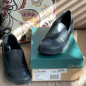 Clarks Navy Loafer